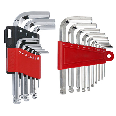 Short ball-point hex key wrench set