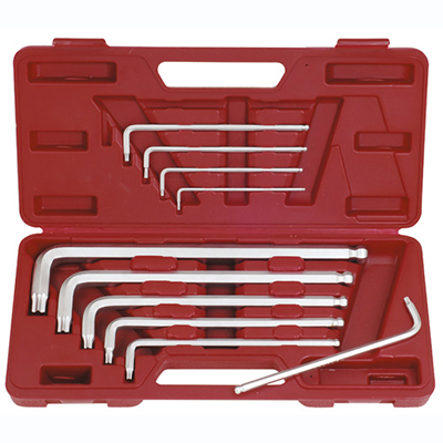 10pc extra-long ball point hex key wrench set